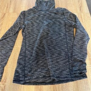Kyodan Black and Gray Striped Athletic Pullover